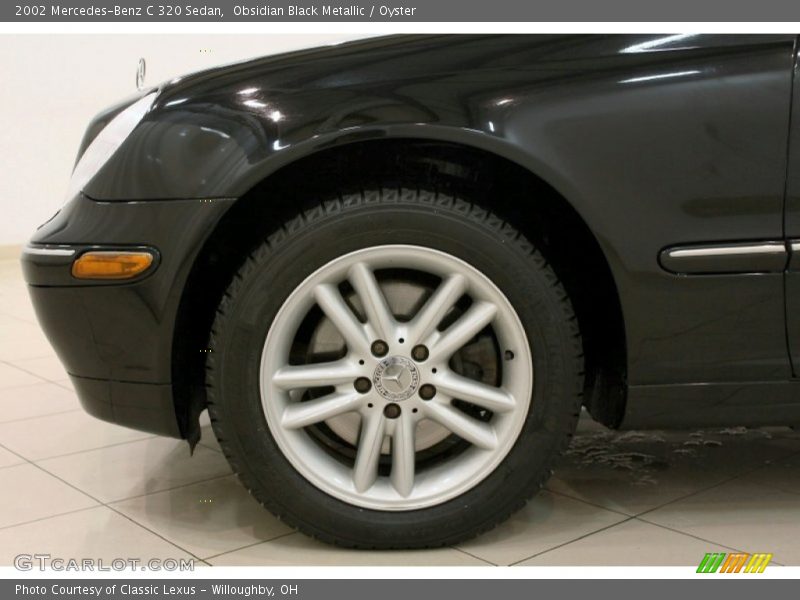 Obsidian Black Metallic / Oyster 2002 Mercedes-Benz C 320 Sedan