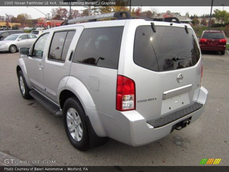 Silver Lightning Metallic / Graphite 2005 Nissan Pathfinder LE 4x4