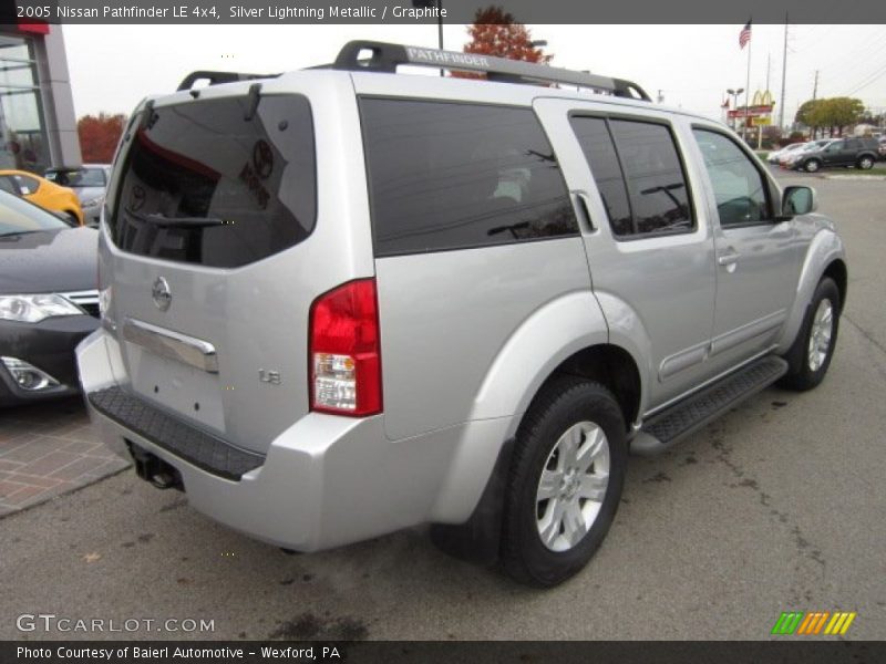 Silver Lightning Metallic / Graphite 2005 Nissan Pathfinder LE 4x4