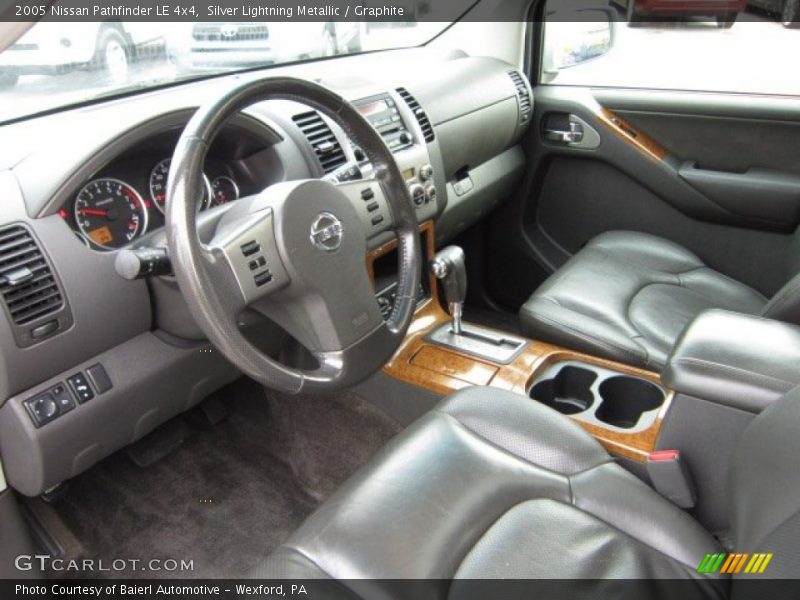 Silver Lightning Metallic / Graphite 2005 Nissan Pathfinder LE 4x4