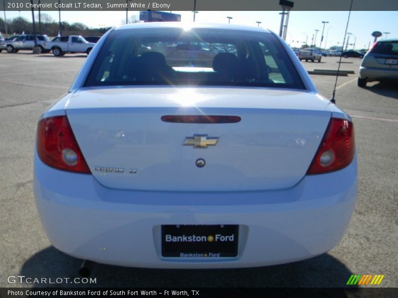 Summit White / Ebony 2010 Chevrolet Cobalt LT Sedan