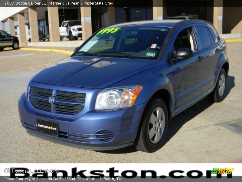 Marine Blue Pearl / Pastel Slate Gray 2007 Dodge Caliber SE