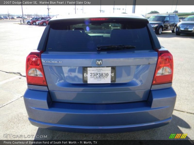 Marine Blue Pearl / Pastel Slate Gray 2007 Dodge Caliber SE