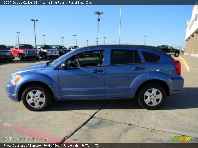 Marine Blue Pearl / Pastel Slate Gray 2007 Dodge Caliber SE