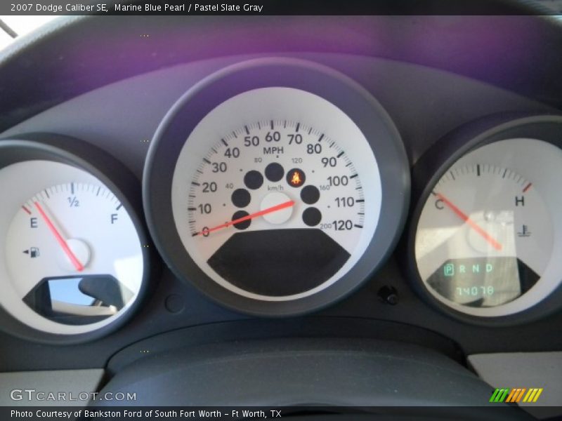 Marine Blue Pearl / Pastel Slate Gray 2007 Dodge Caliber SE
