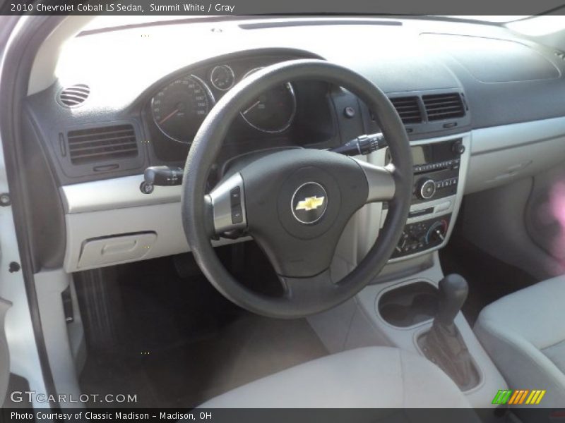 Summit White / Gray 2010 Chevrolet Cobalt LS Sedan