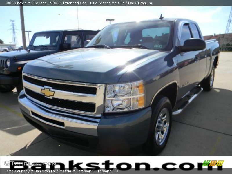 Blue Granite Metallic / Dark Titanium 2009 Chevrolet Silverado 1500 LS Extended Cab