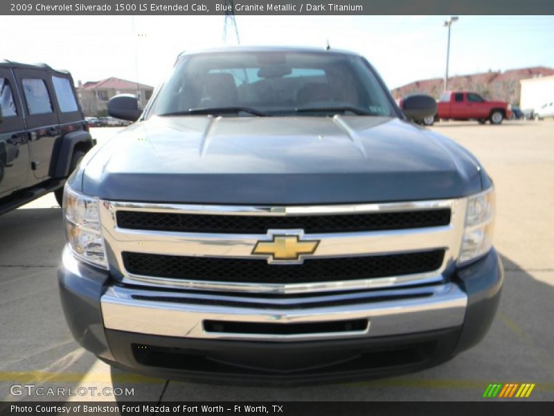 Blue Granite Metallic / Dark Titanium 2009 Chevrolet Silverado 1500 LS Extended Cab