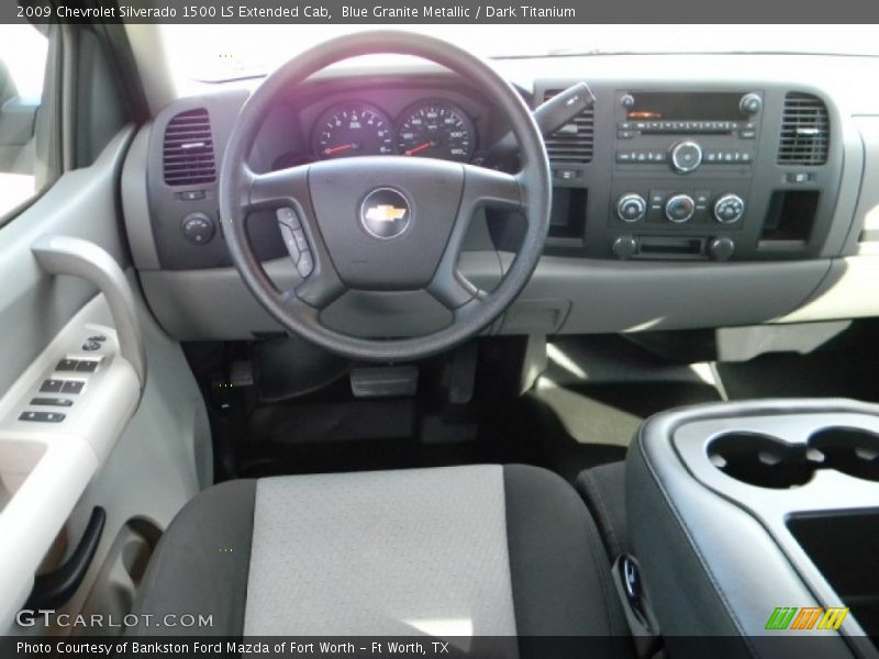 Blue Granite Metallic / Dark Titanium 2009 Chevrolet Silverado 1500 LS Extended Cab