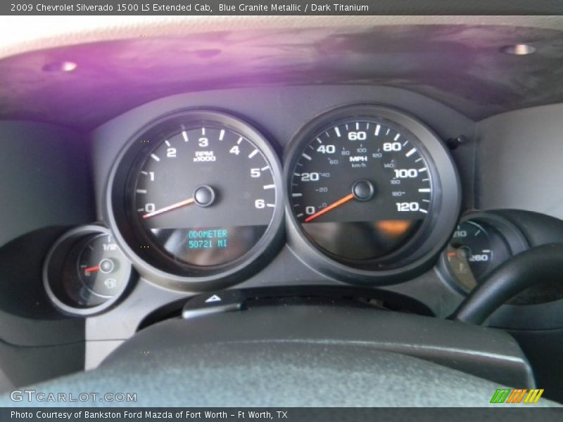 Blue Granite Metallic / Dark Titanium 2009 Chevrolet Silverado 1500 LS Extended Cab