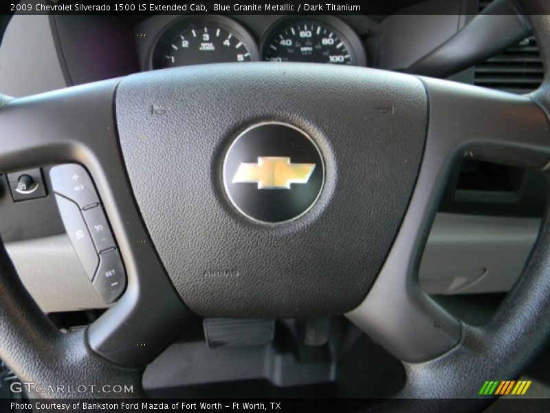 Blue Granite Metallic / Dark Titanium 2009 Chevrolet Silverado 1500 LS Extended Cab