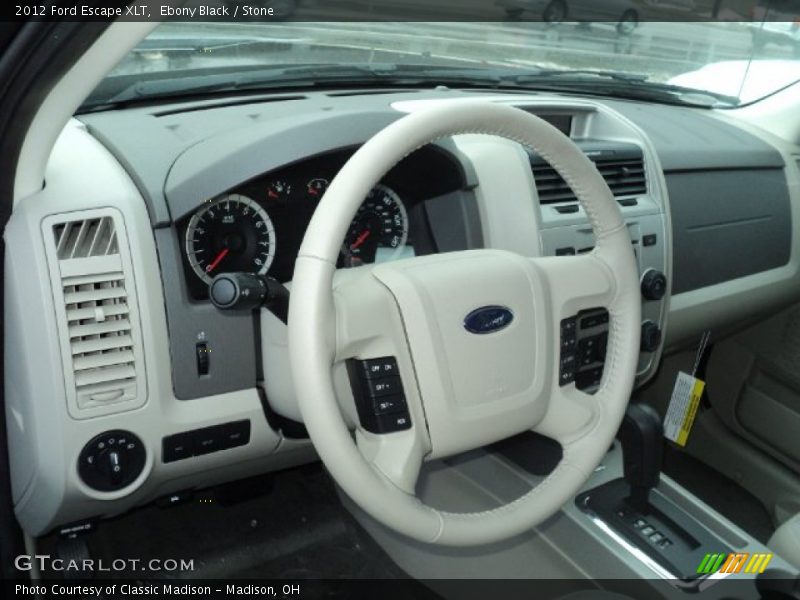 Ebony Black / Stone 2012 Ford Escape XLT