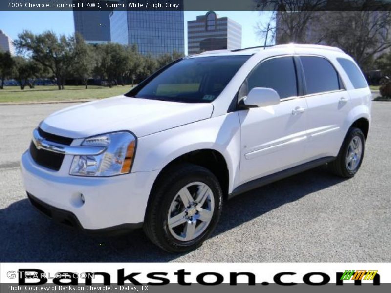 Summit White / Light Gray 2009 Chevrolet Equinox LT AWD