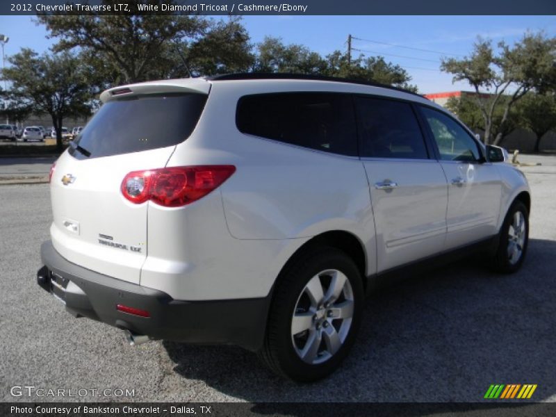 White Diamond Tricoat / Cashmere/Ebony 2012 Chevrolet Traverse LTZ