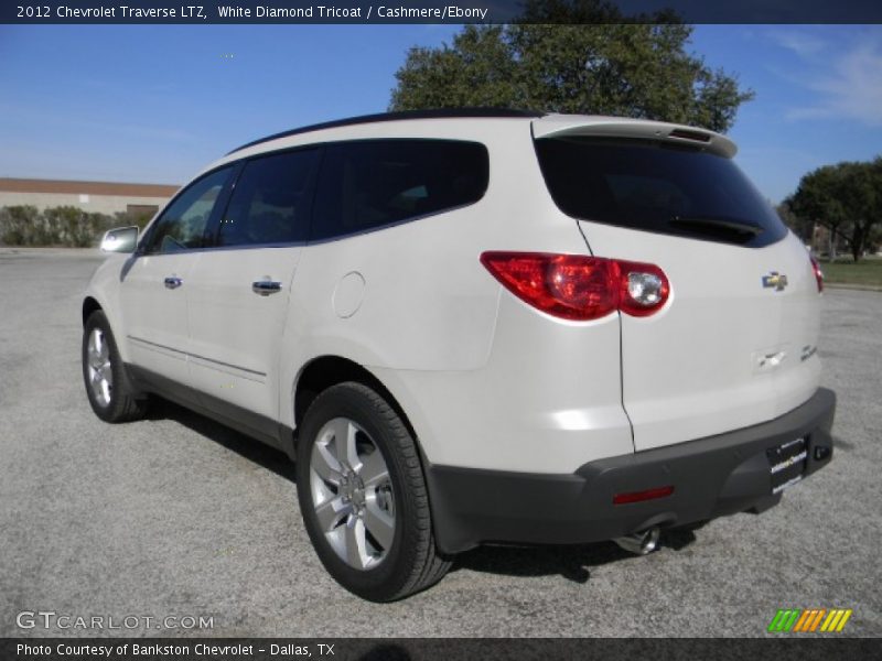 White Diamond Tricoat / Cashmere/Ebony 2012 Chevrolet Traverse LTZ