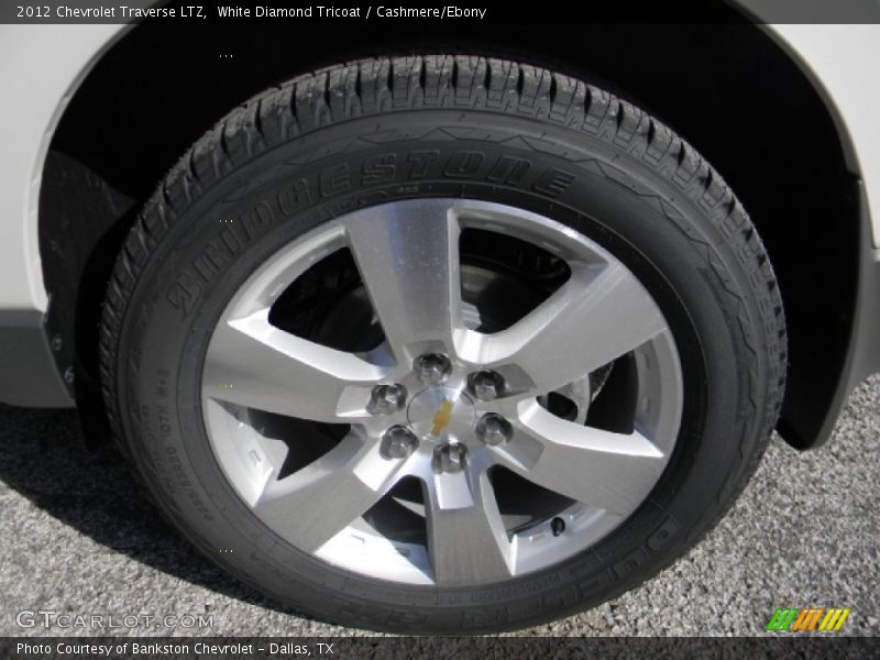 White Diamond Tricoat / Cashmere/Ebony 2012 Chevrolet Traverse LTZ