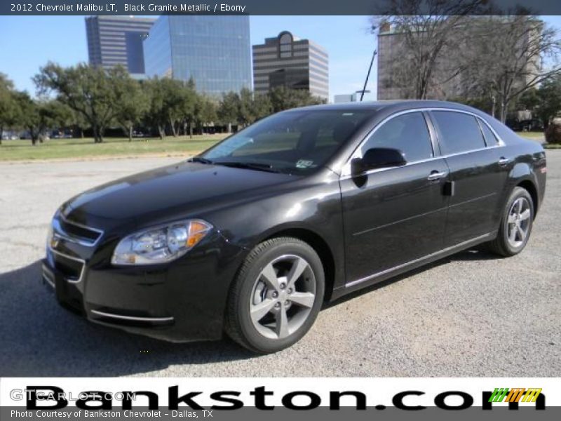 Black Granite Metallic / Ebony 2012 Chevrolet Malibu LT