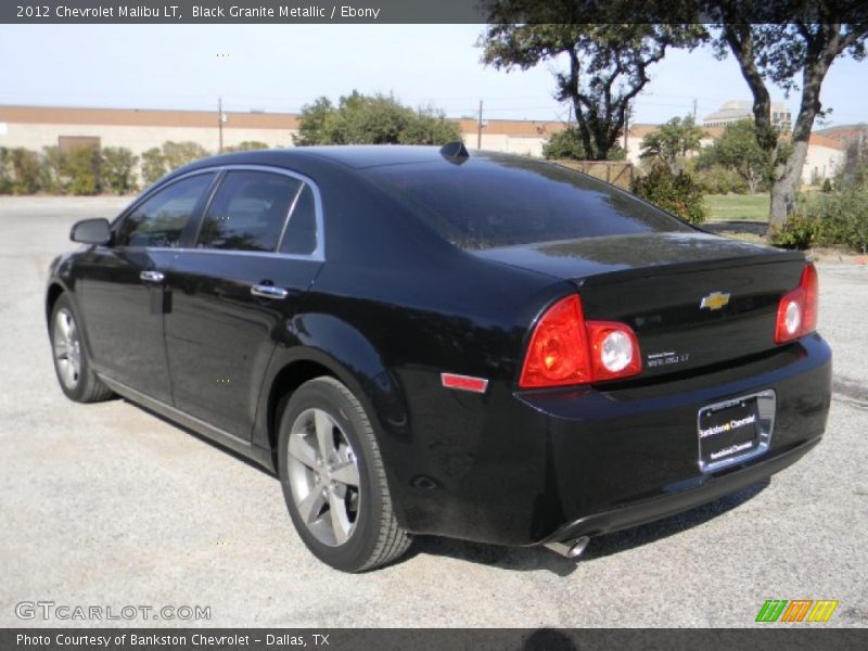 Black Granite Metallic / Ebony 2012 Chevrolet Malibu LT