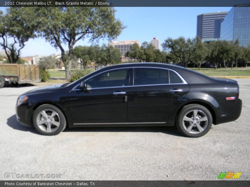 Black Granite Metallic / Ebony 2012 Chevrolet Malibu LT