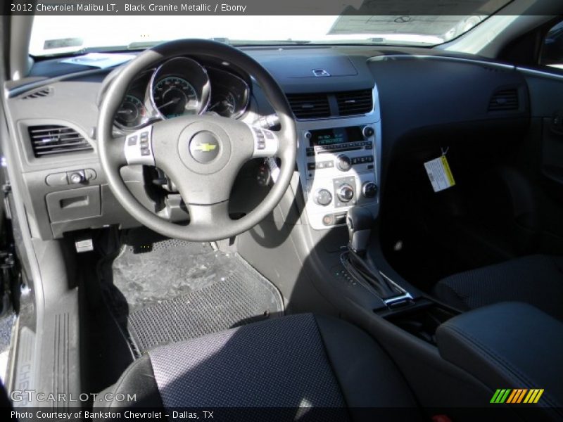 Black Granite Metallic / Ebony 2012 Chevrolet Malibu LT
