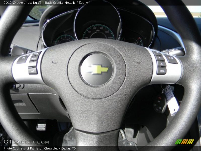 Black Granite Metallic / Ebony 2012 Chevrolet Malibu LT
