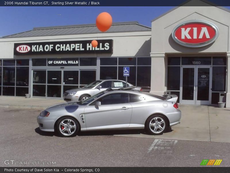 Sterling Silver Metallic / Black 2006 Hyundai Tiburon GT