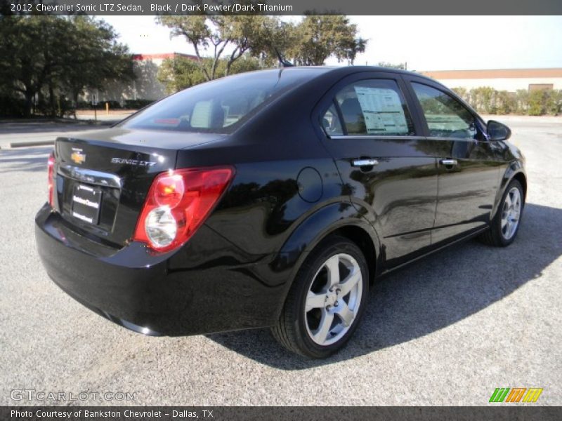 Black / Dark Pewter/Dark Titanium 2012 Chevrolet Sonic LTZ Sedan