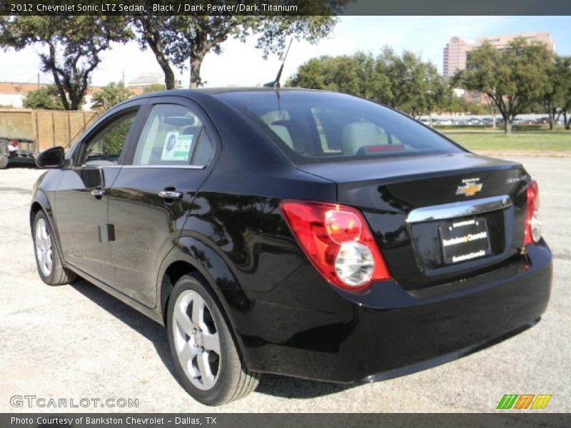 Black / Dark Pewter/Dark Titanium 2012 Chevrolet Sonic LTZ Sedan