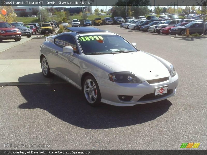 Sterling Silver Metallic / Black 2006 Hyundai Tiburon GT