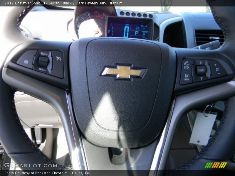Black / Dark Pewter/Dark Titanium 2012 Chevrolet Sonic LTZ Sedan