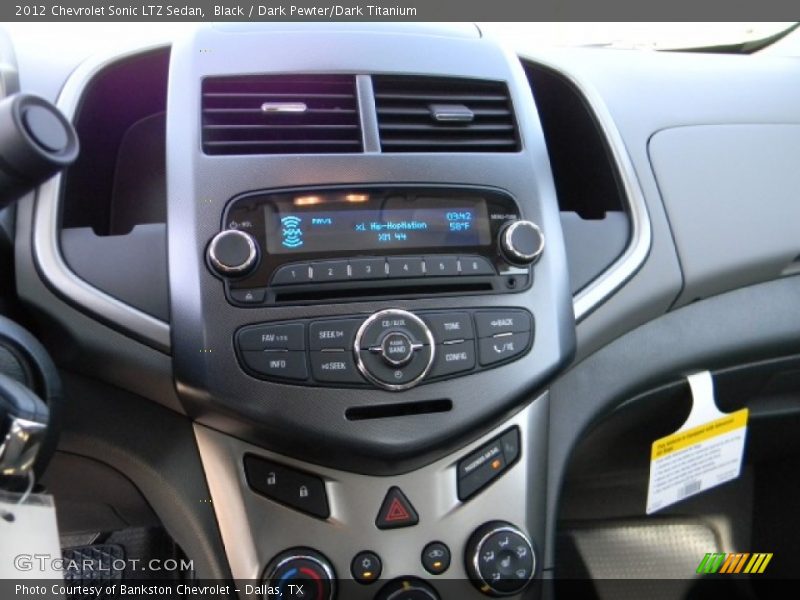 Black / Dark Pewter/Dark Titanium 2012 Chevrolet Sonic LTZ Sedan