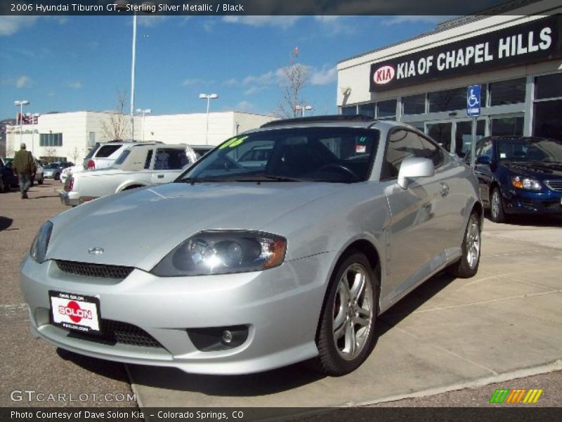 Sterling Silver Metallic / Black 2006 Hyundai Tiburon GT