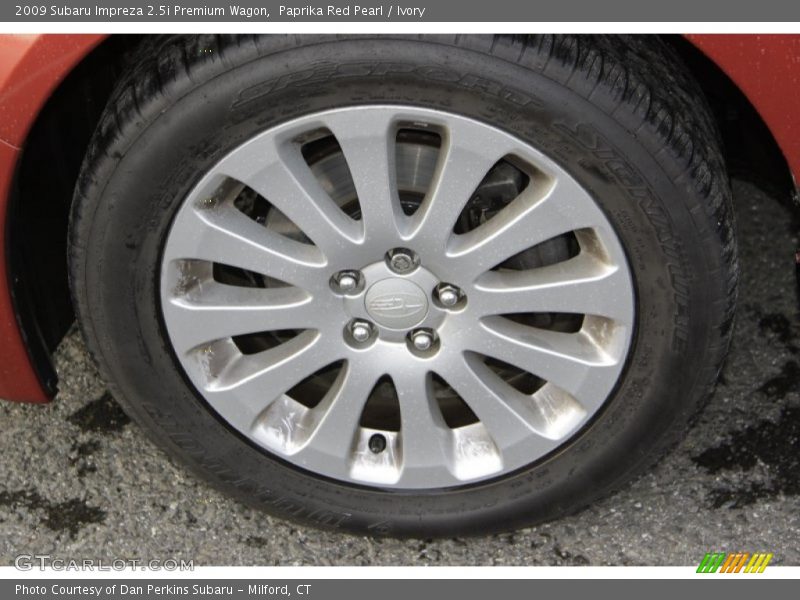 Paprika Red Pearl / Ivory 2009 Subaru Impreza 2.5i Premium Wagon