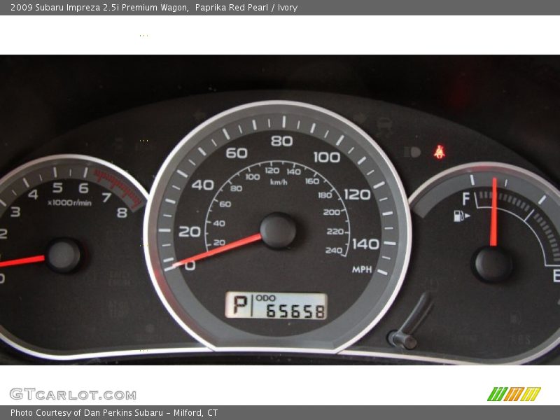  2009 Impreza 2.5i Premium Wagon 2.5i Premium Wagon Gauges