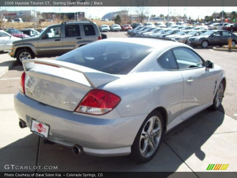 Sterling Silver Metallic / Black 2006 Hyundai Tiburon GT