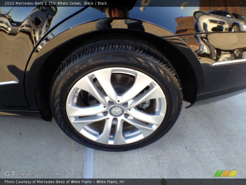 Black / Black 2010 Mercedes-Benz E 350 4Matic Sedan