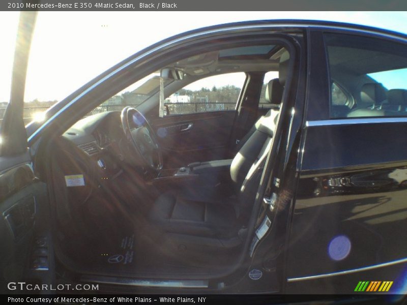 Black / Black 2010 Mercedes-Benz E 350 4Matic Sedan