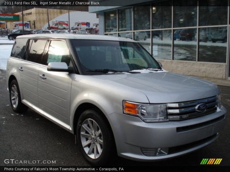 Ingot Silver Metallic / Charcoal Black 2011 Ford Flex SEL