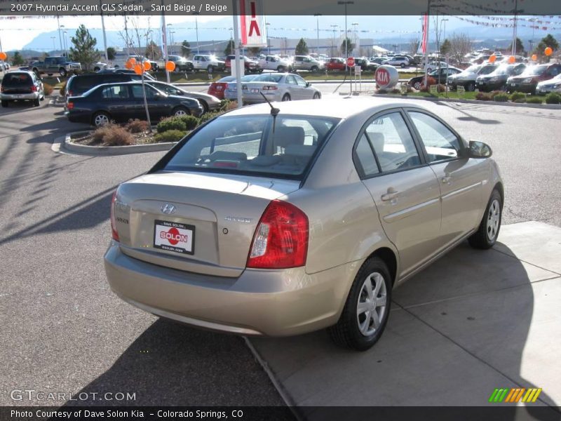 Sand Beige / Beige 2007 Hyundai Accent GLS Sedan