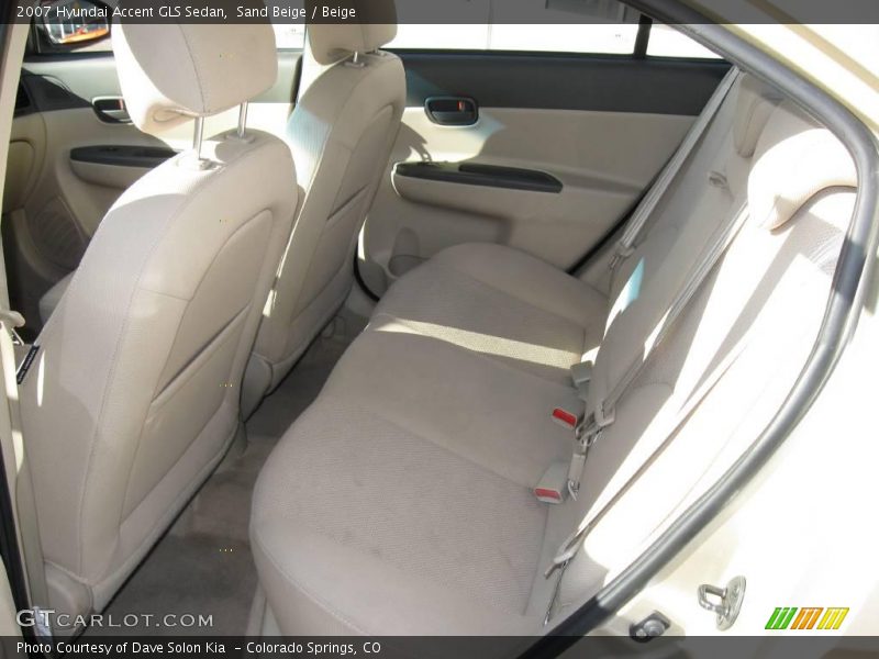 Sand Beige / Beige 2007 Hyundai Accent GLS Sedan