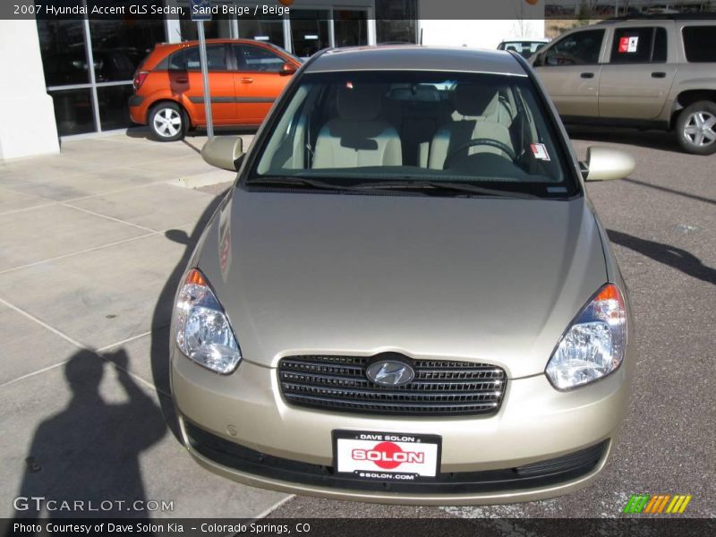 Sand Beige / Beige 2007 Hyundai Accent GLS Sedan