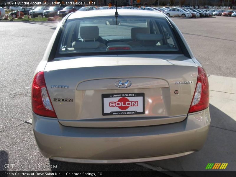 Sand Beige / Beige 2007 Hyundai Accent GLS Sedan