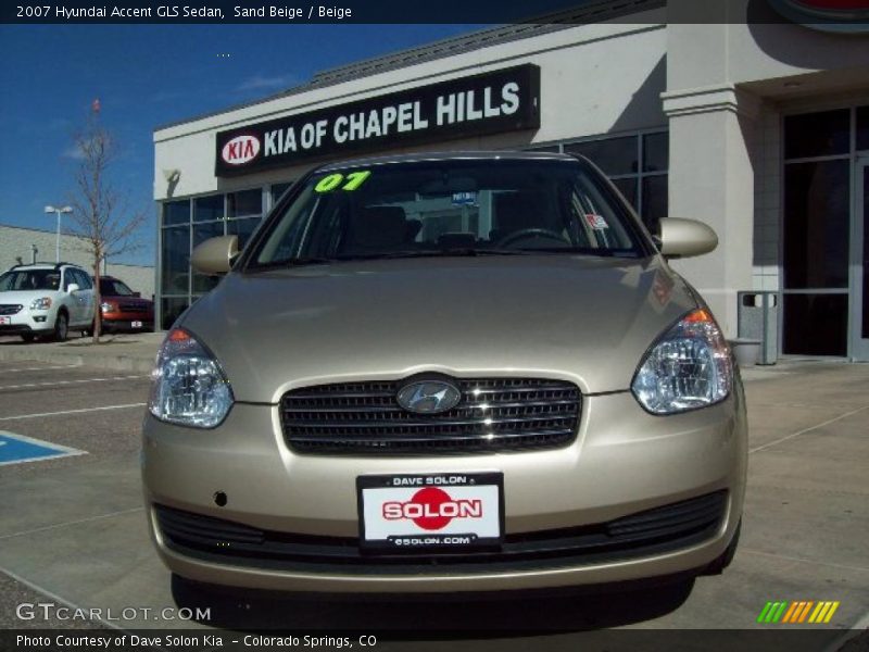 Sand Beige / Beige 2007 Hyundai Accent GLS Sedan