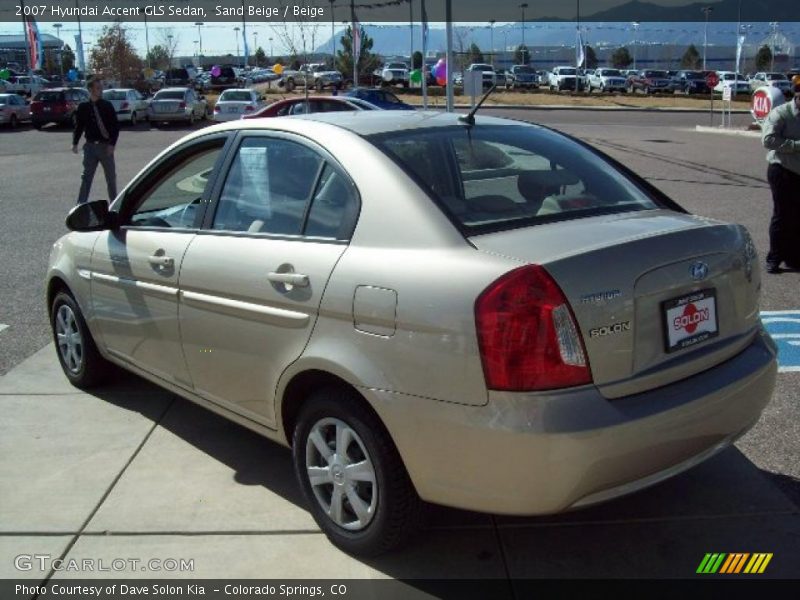 Sand Beige / Beige 2007 Hyundai Accent GLS Sedan