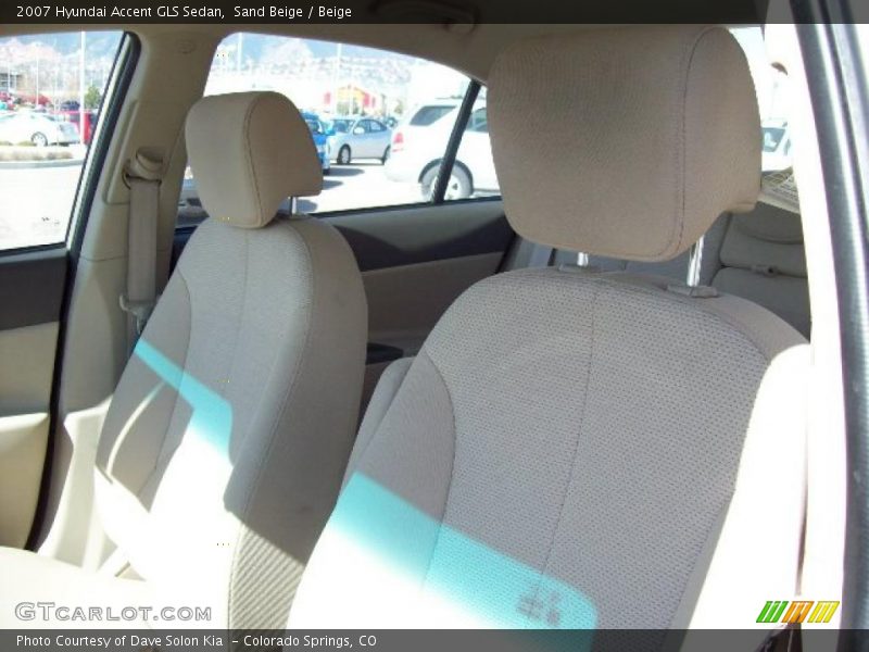 Sand Beige / Beige 2007 Hyundai Accent GLS Sedan