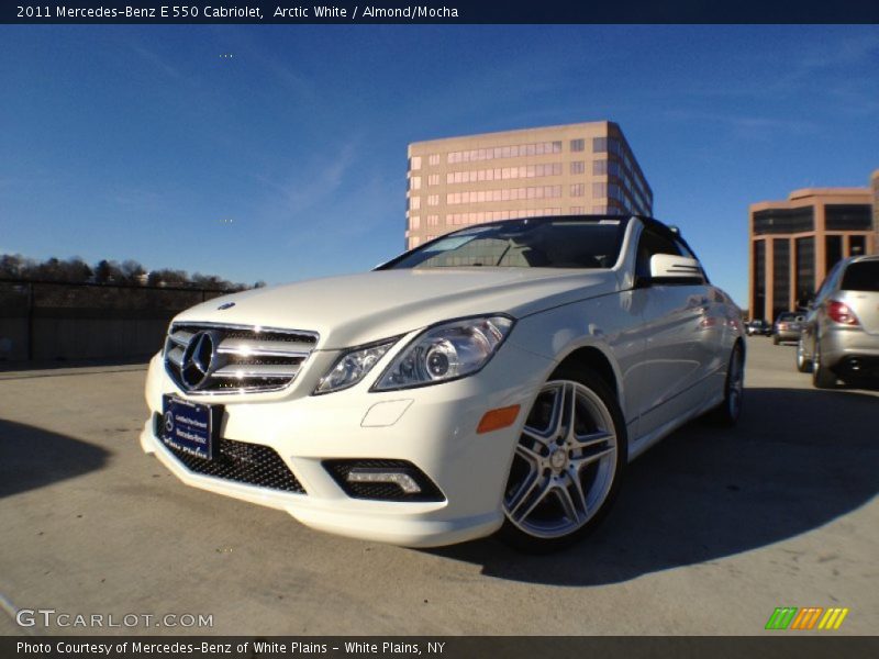 Arctic White / Almond/Mocha 2011 Mercedes-Benz E 550 Cabriolet