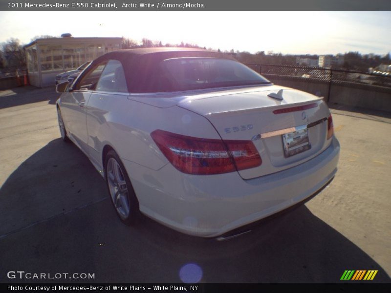 Arctic White / Almond/Mocha 2011 Mercedes-Benz E 550 Cabriolet