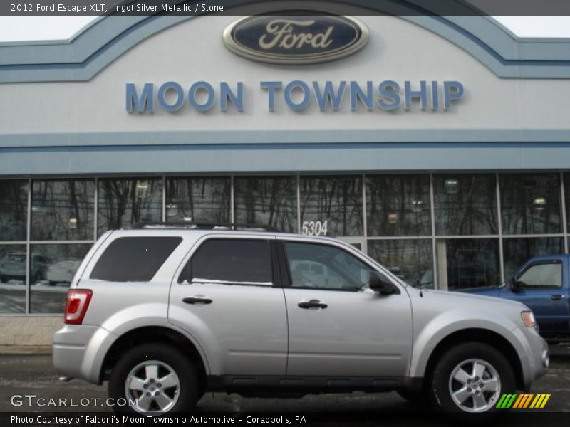 Ingot Silver Metallic / Stone 2012 Ford Escape XLT
