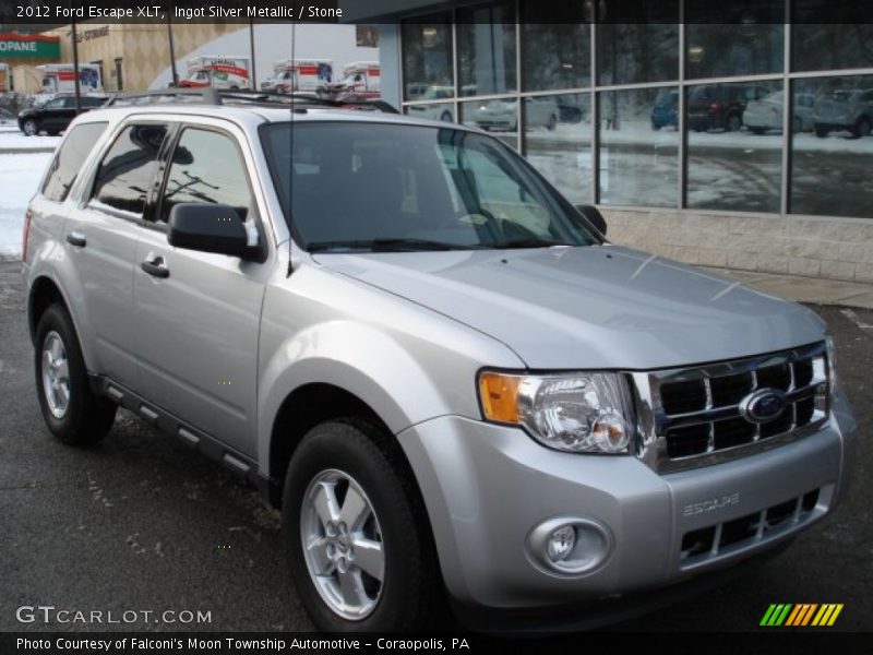 Ingot Silver Metallic / Stone 2012 Ford Escape XLT