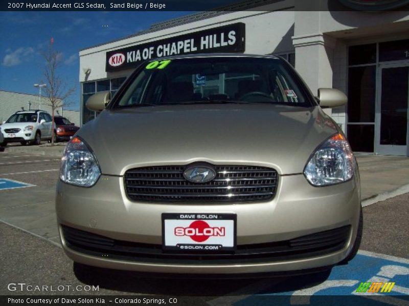 Sand Beige / Beige 2007 Hyundai Accent GLS Sedan